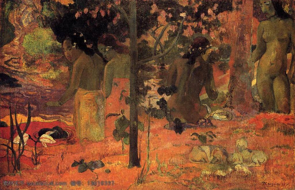 gauguin 后 印象主义 风景 人物 田园 自然 静物 油画 装饰画 法国 画家 保罗 高更 paul 装饰素材