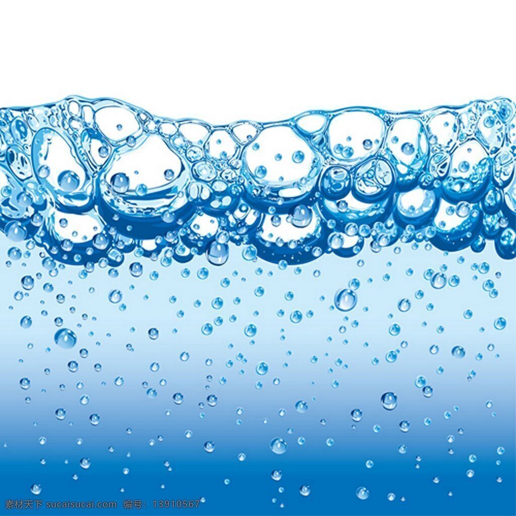 蓝色 纯净水 矢量图 广告背景 广告 背景 背景素材 素材免费下载 矢量 水泡 大气 资源