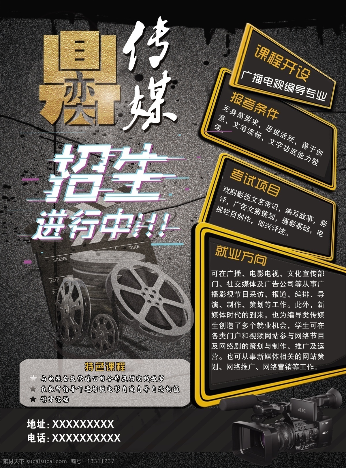 电视 编导 专业 招生 电视编导 艺术生 小类 电影 传媒 主持