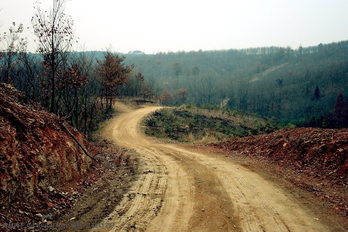 山路 安徽 冬季 泥土 自然风景 自然景观 滁州 淘宝素材 淘宝冬季促销