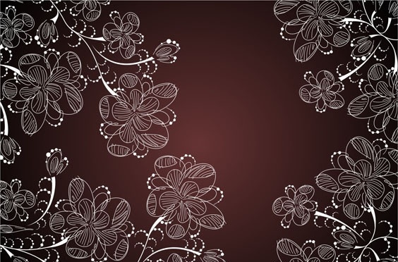 古典手绘花纹 古典 手绘 线描 线条 花纹 叶子 花卉 花朵 底纹 背景 花纹花边 底纹背景 矢量素材 古典花纹背景 底纹边框 矢量
