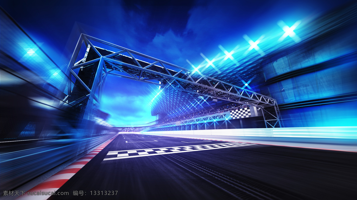 游戏素材图片 海报 背景 创意 赛车道 未来 科技 游戏