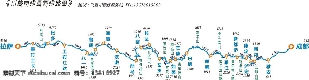 g318 国道 川藏线 最新 线路图 318 318国道 自然景观