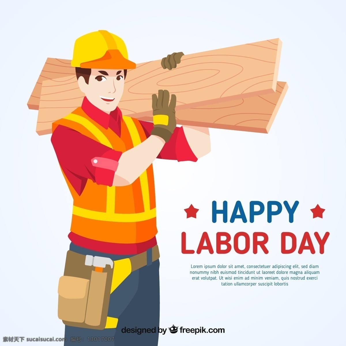 创意 劳动节 建筑 工人 矢量 木板 happy labor day 木材 动漫动画 动漫人物