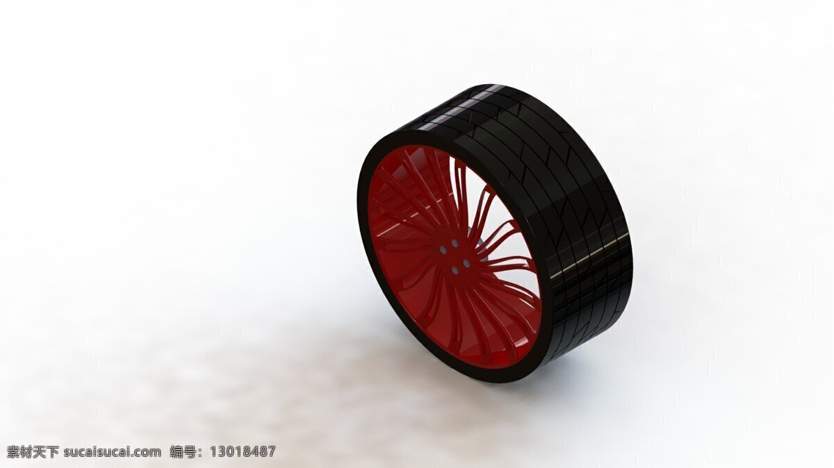 轮胎 轮辋 stl 白色