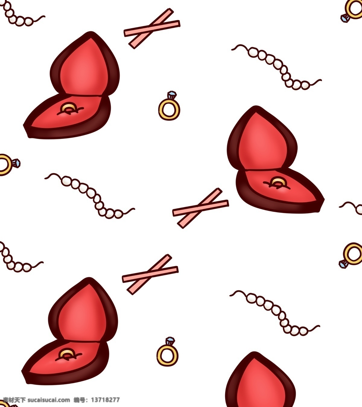 金色 戒指 底纹 插画 手绘戒指底纹 卡通戒指底纹 戒指底纹装饰 手链底纹 礼盒底纹