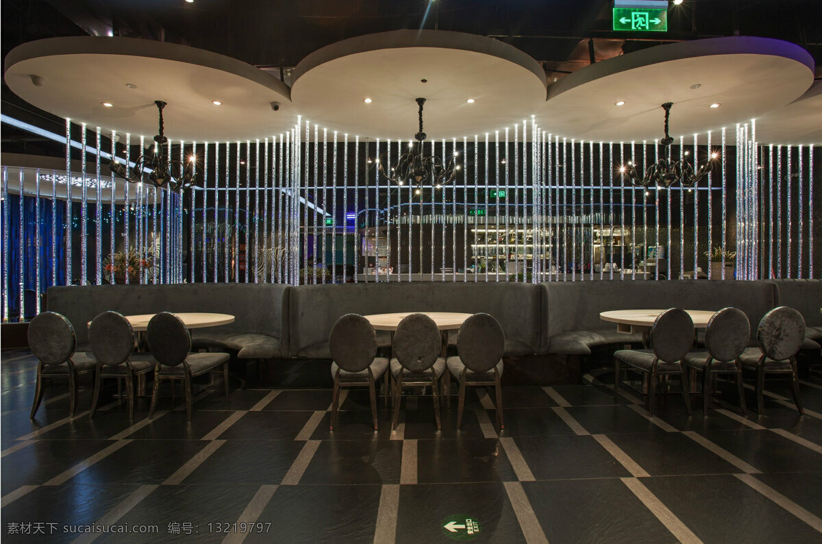 现代 时尚 褐色 系 餐厅 工装 装修 效果图 深色地板 工装装修 室内装修 餐区装修 圆形吊灯