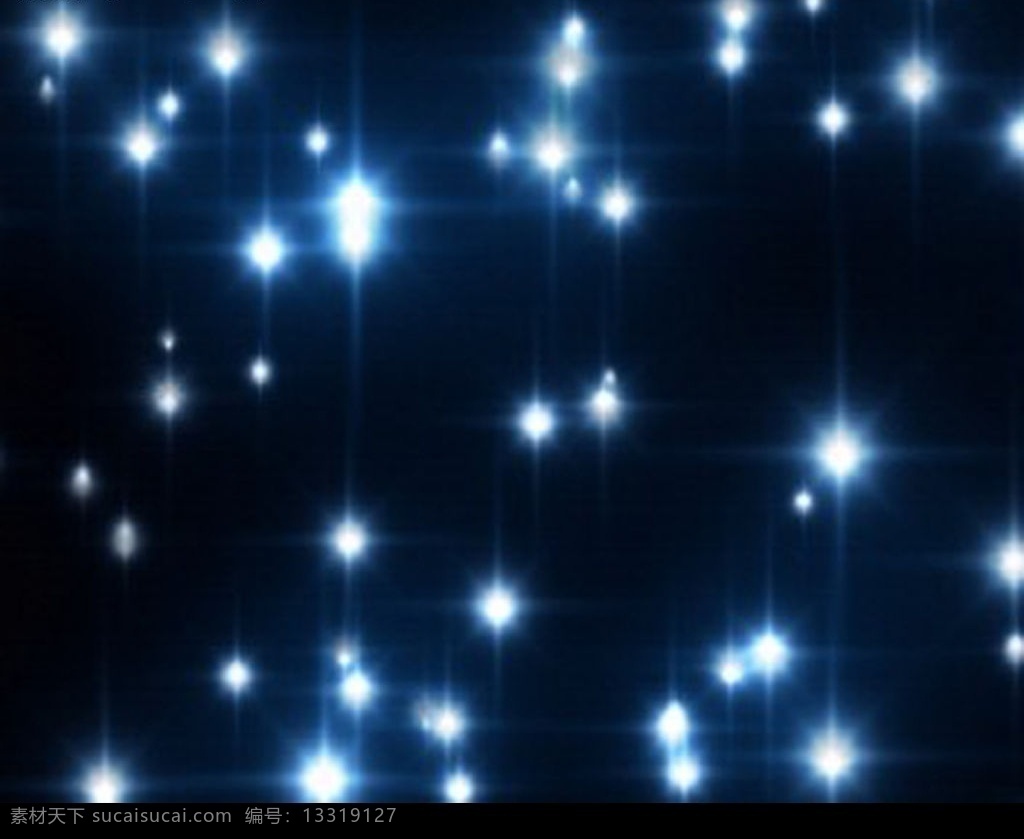 幻彩之一 黑色背景 蓝色彩光 星光闪烁 视频编辑 动态素材 非线性编辑 多媒体设计 mov 源文件库 avi