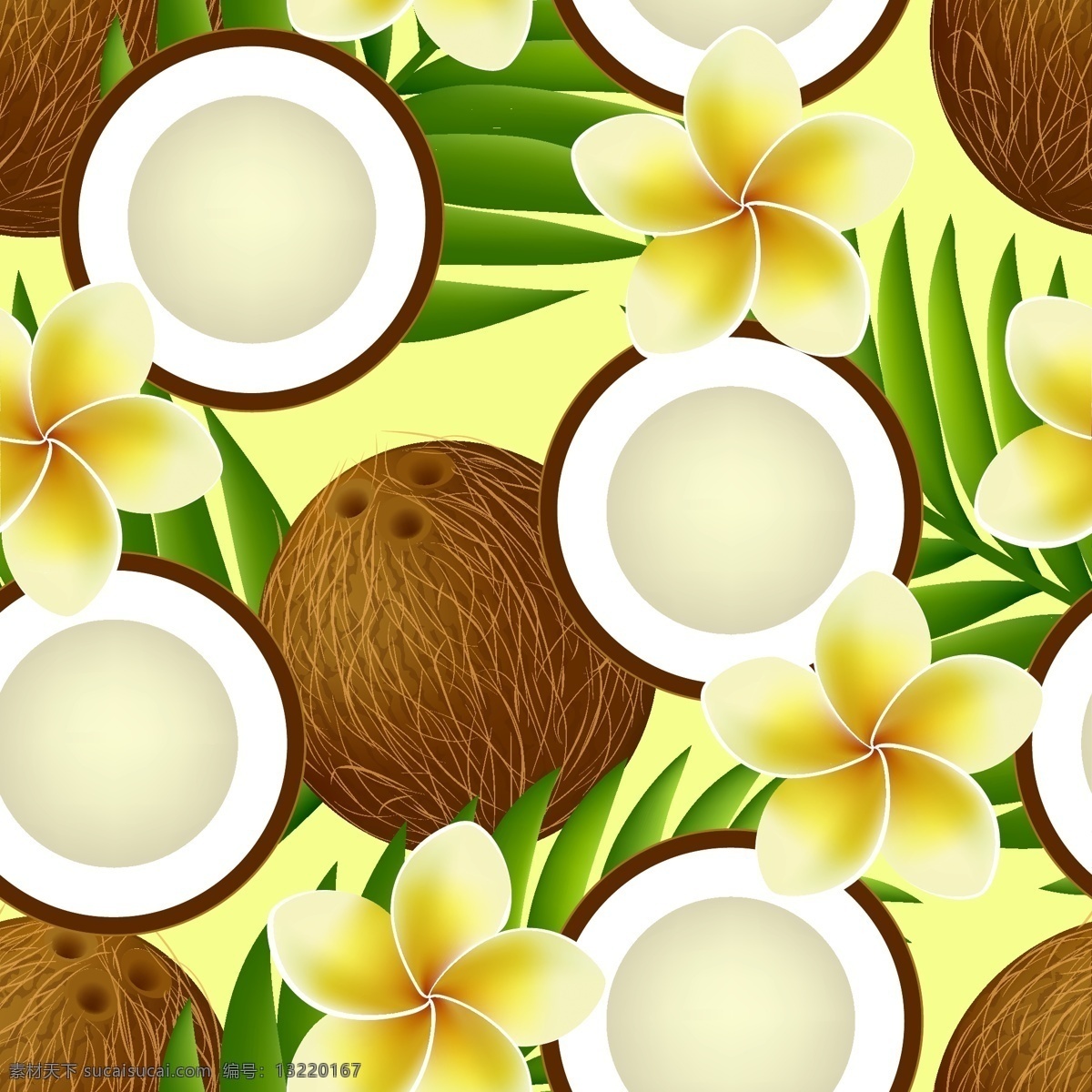 卡通椰子果奶 卡通 卡通椰子 椰子树 椰子果奶 椰子花
