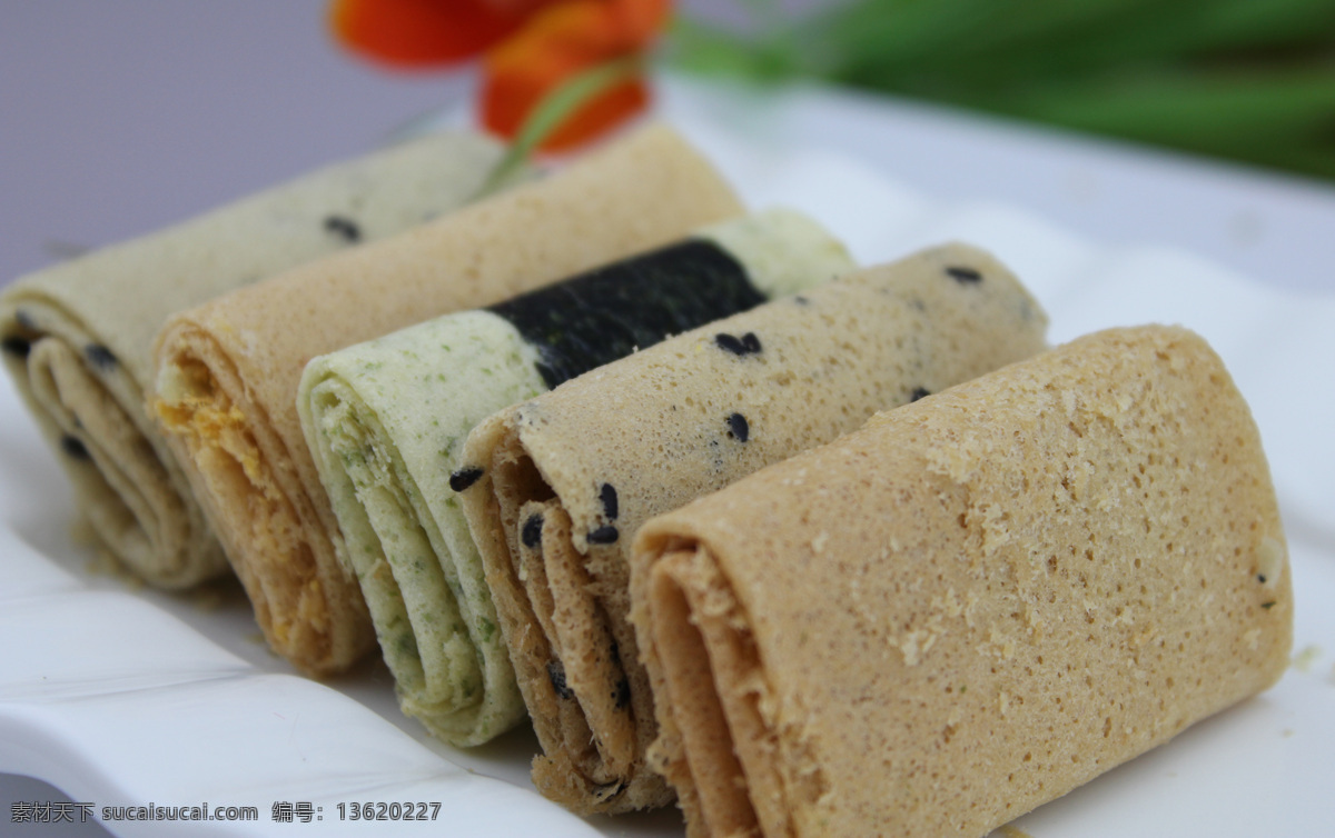 手工蛋卷 蛋卷 美食 零食 芝麻卷 手工 鸡蛋 美味 传统美食 餐饮美食