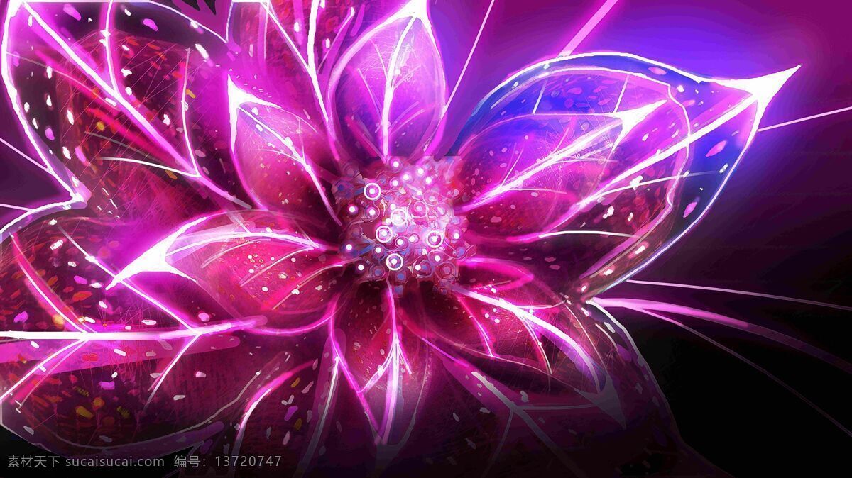 紫色 炫 光 花卉 插画 背景 炫光 设计素材 底纹边框 背景底纹