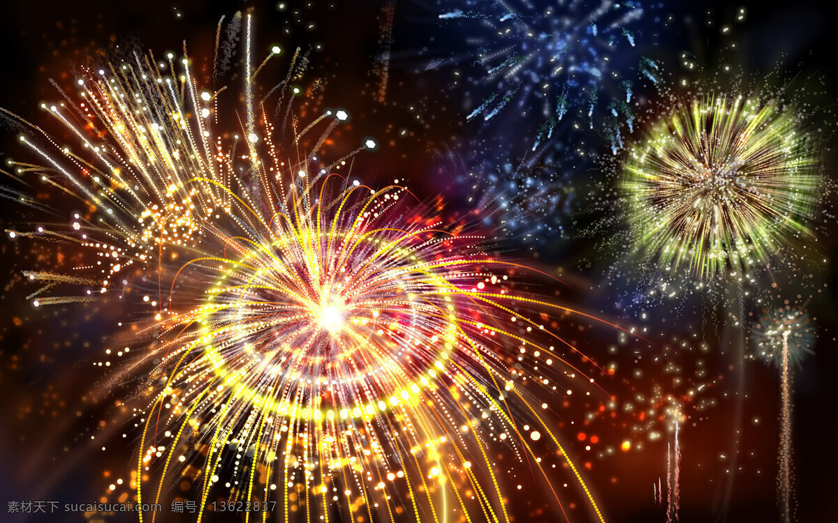 烟花 鞭炮 灿烂 传统文化 节日 文化艺术 烟火 节日素材 2015羊年