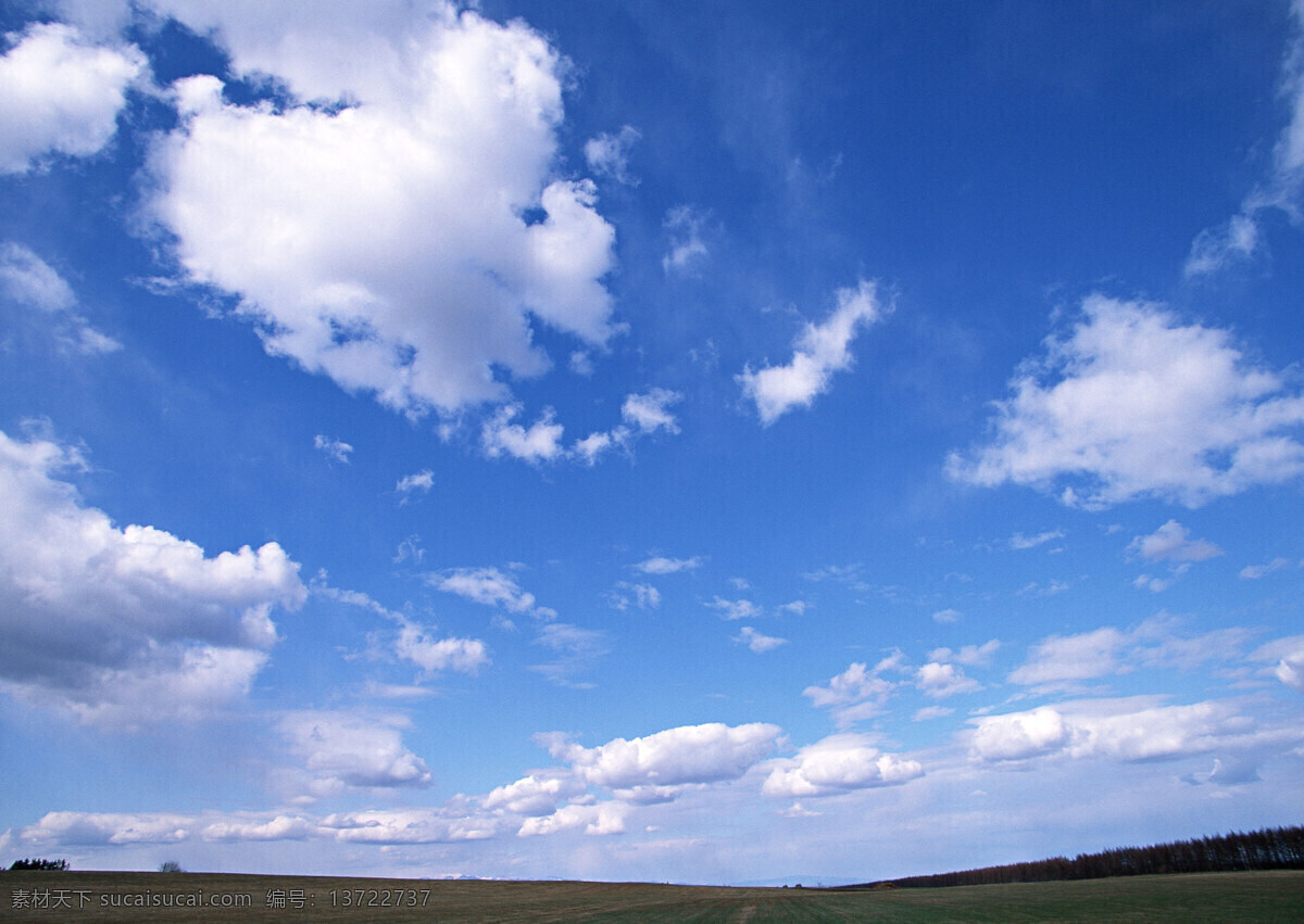天空 草原 草地 白云 风景 辽远 远方 天空白云 自然风景 自然景观