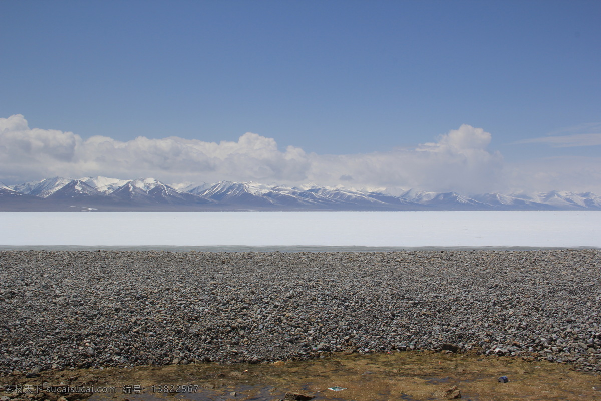 纳木错 湖面 西藏 石头 雪山 自然景观 自然风景