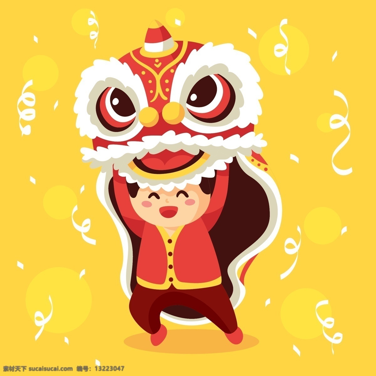 矢量舞狮 卡通舞狮 手绘舞狮 舞狮插画 舞狮人物 春节元素 春节素材 新年元素 新年素材 舞龙 春节文化 过年素材 新年喜庆 元宵节 春节活动 新年 文化艺术 节日庆祝