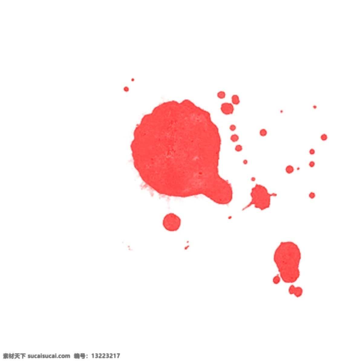 水彩 红色 圆圈 泼墨 卡通 手绘 创意 抽象 艺术 新意 水墨画 中国风 个性 画技 画法 线条 笔刷