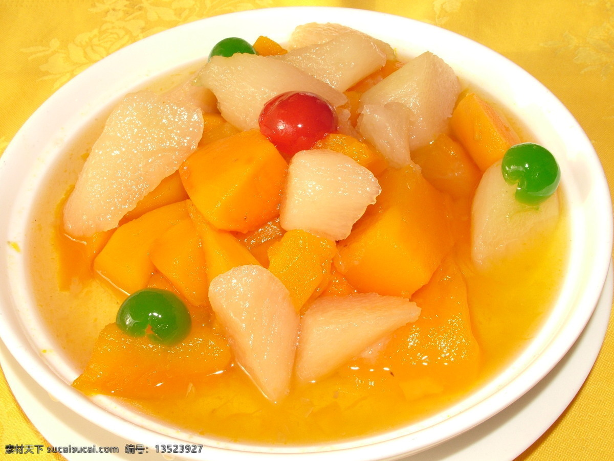 高烧杂果 菜品照片 传统美食 餐饮美食