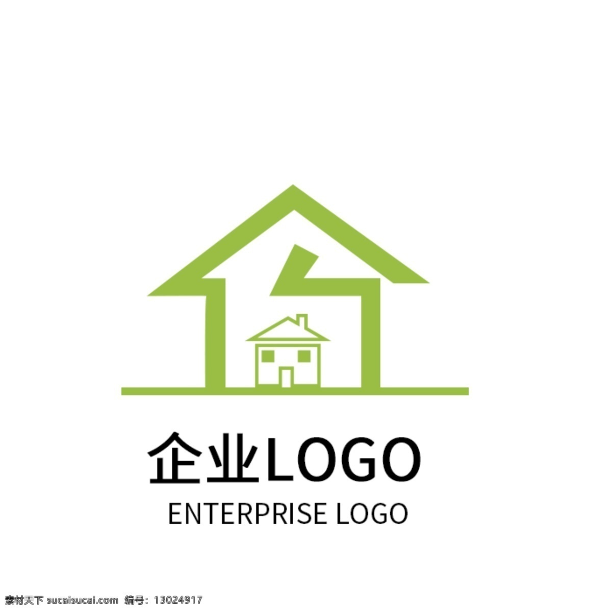 房地产业 绿色 公司 企业 logo 标志 房产 地产 房产公司 企业标志 top排名