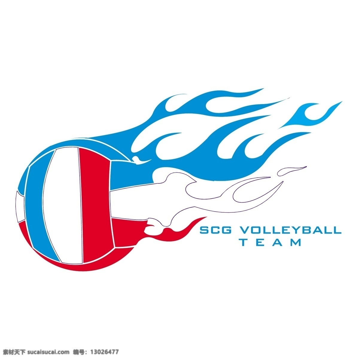 scg 排球队 标志 自由 psd源文件 logo设计