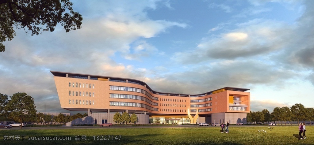 学校 效果图 小学效果图 中学效果图 初中效果图 高中效果图 校园效果图 单体楼 教学楼 建筑景观 人文建筑 教育机构 学习环境