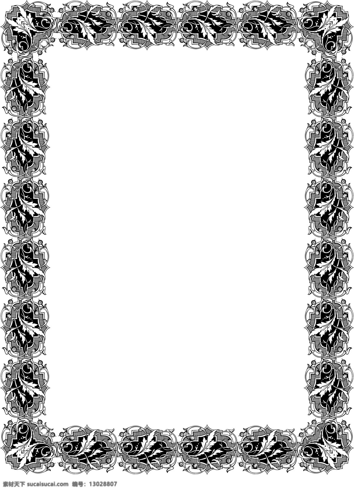 维多利亚 风格 花边 黑白 花团 精致 叶子 植物 维多利亚风格 民族风味 西式花边花纹 矢量图 花纹花边
