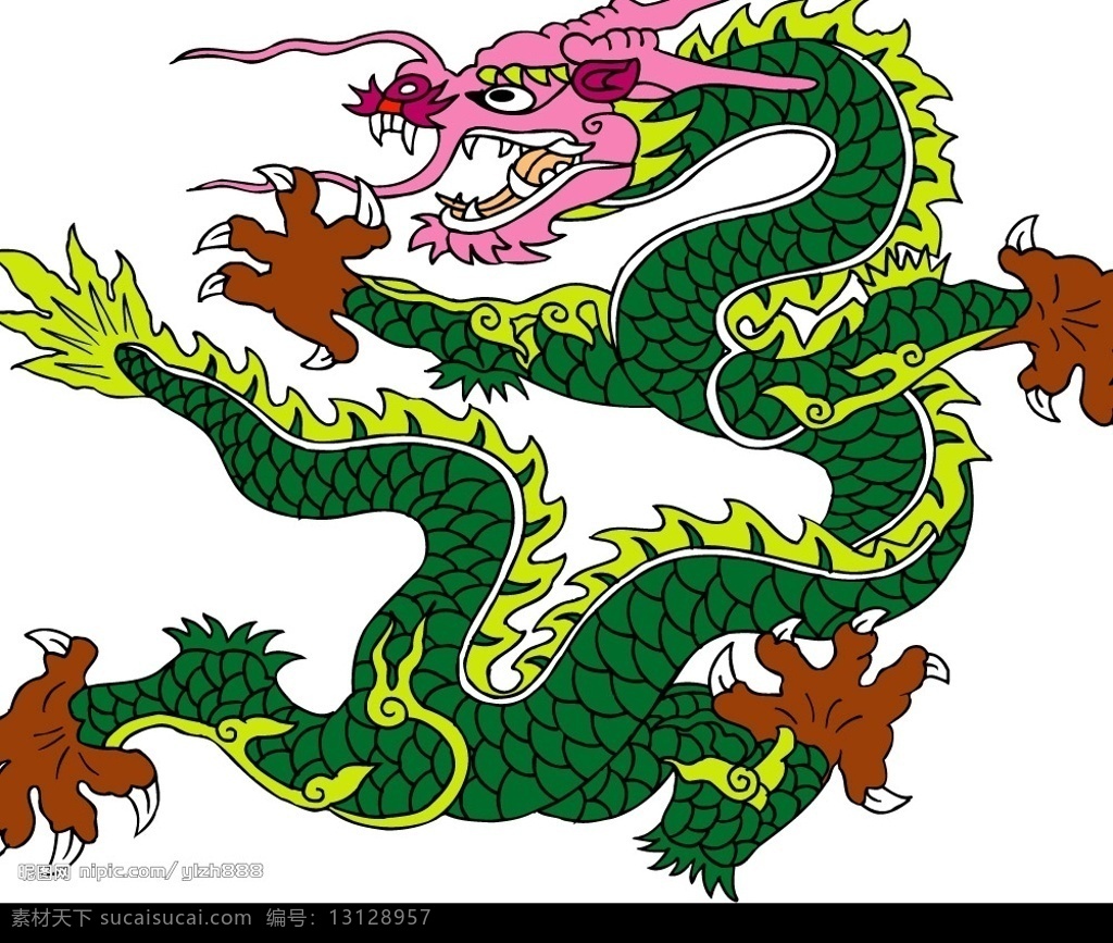 吉祥 龙图大展 其他矢量 矢量素材 龙 矢量图库
