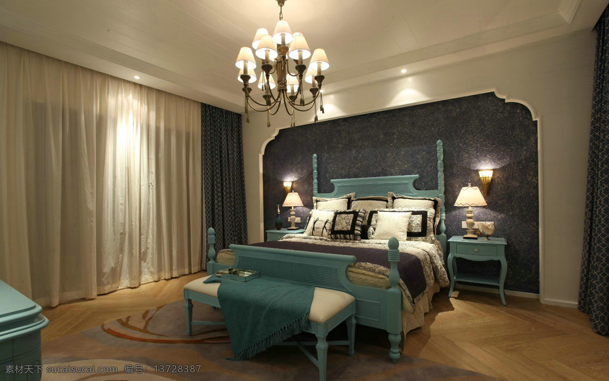 欧式 风格 复古 贵族 卧室 展示 图 卧室效果图 大户型 实木家具地板 飘窗 古典 自然素雅 欧式风格 纹理 艺术 创意 精品 质感 精 装修 设计图