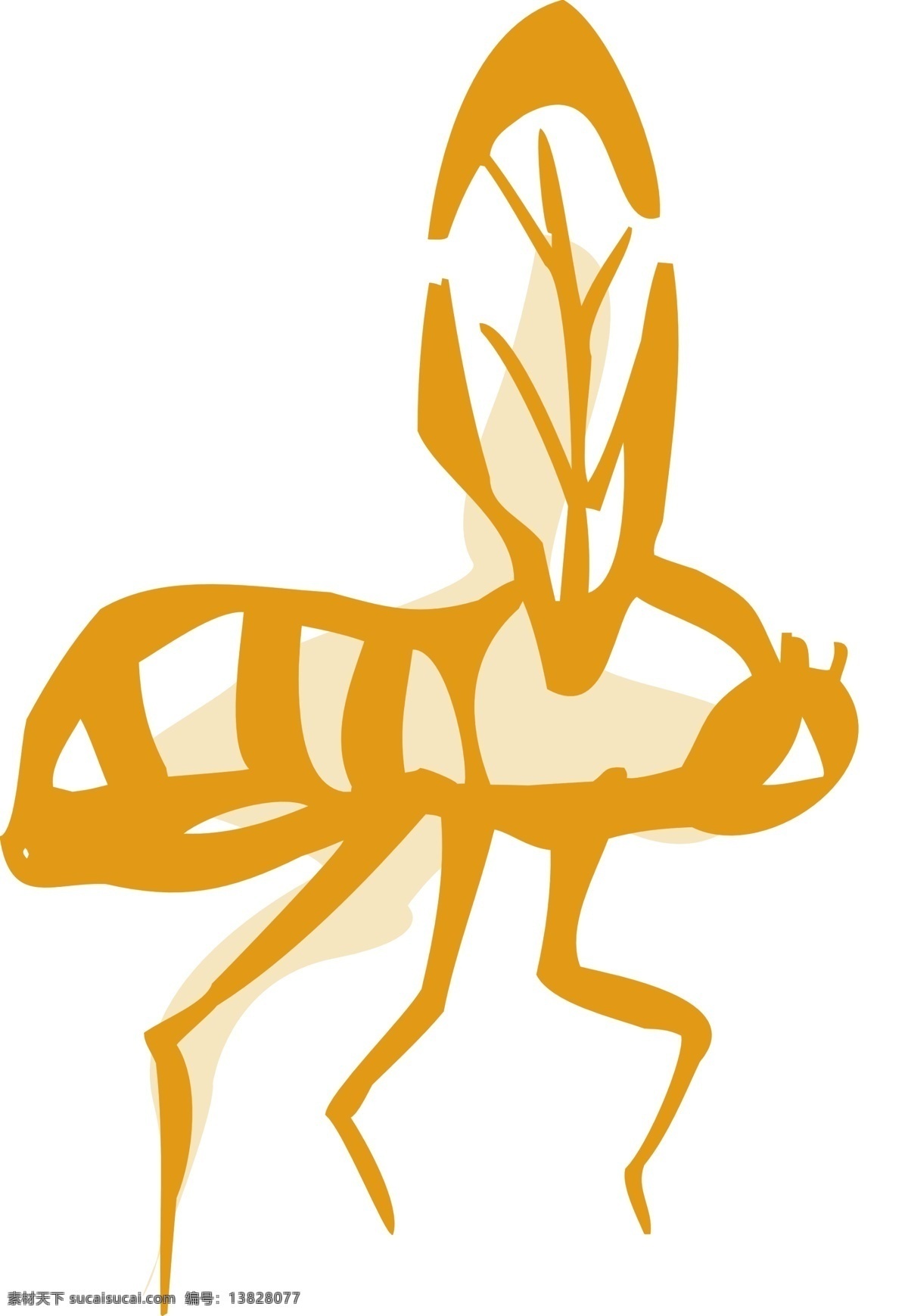 蜜蜂 动漫动画 线描 昆虫线条 昆虫特写 昆虫造型 昆虫线条轮廓 昆虫轮廓 生物世界