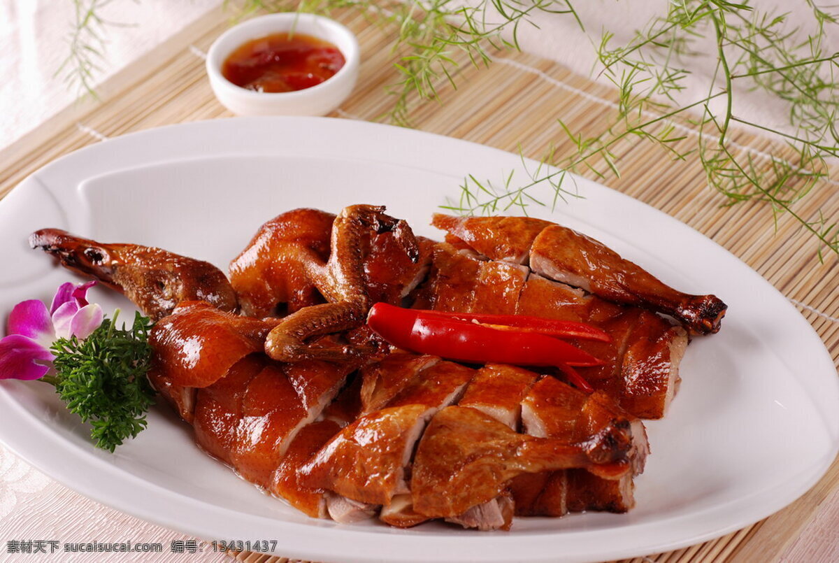 烧鸭 烤鸭 鸭肉 鸭 熟食鸭 熟食 传统美食 餐饮美食