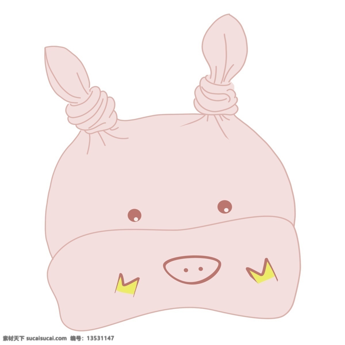 粉色 动物 婴儿 帽子 粉色帽子