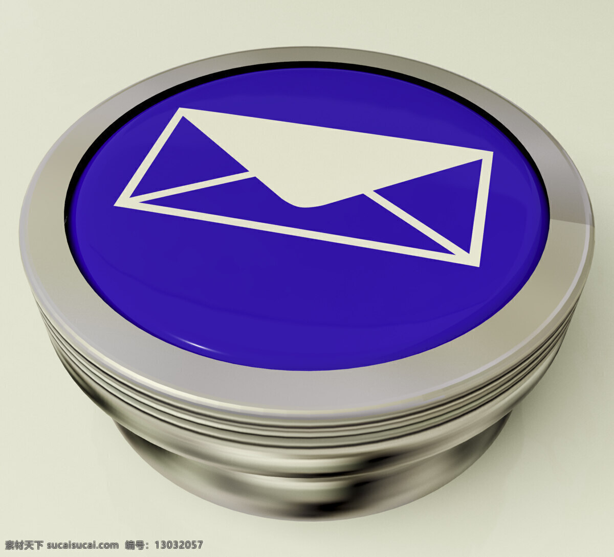 金属 电子邮件 图标 按钮 通过 互联网 发送 消息 商务金融