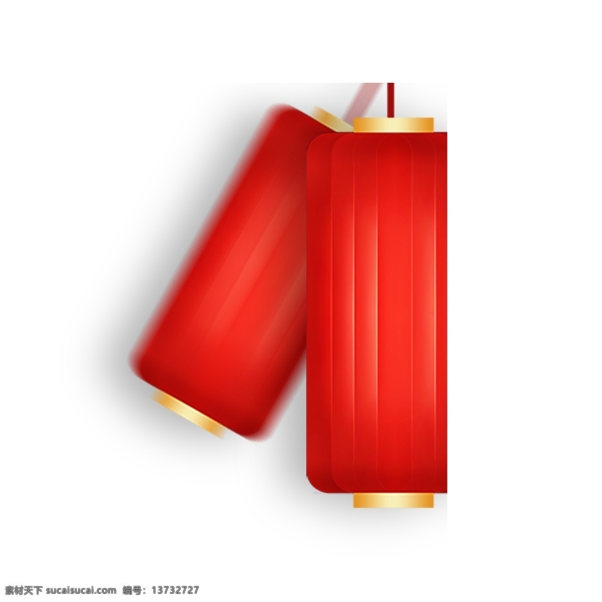 新春 大红色 灯笼 节日 元素 新年元素 喜庆节日元素 大红色灯笼 装饰 png免抠图