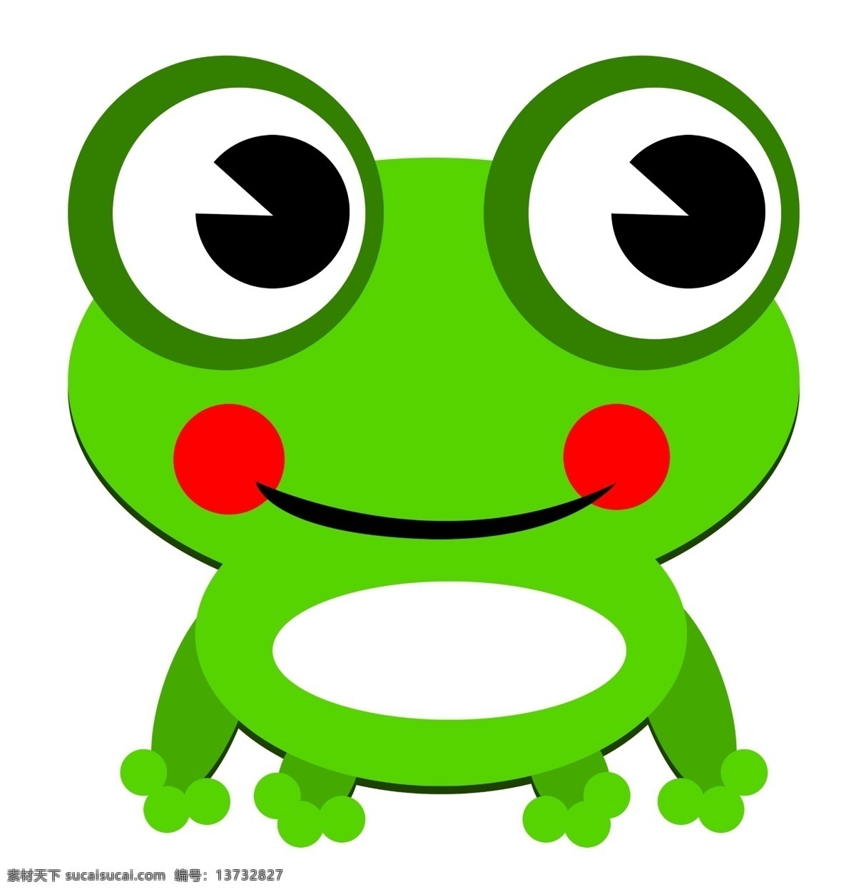 大 眼睛 绿色 青蛙 可爱 动物