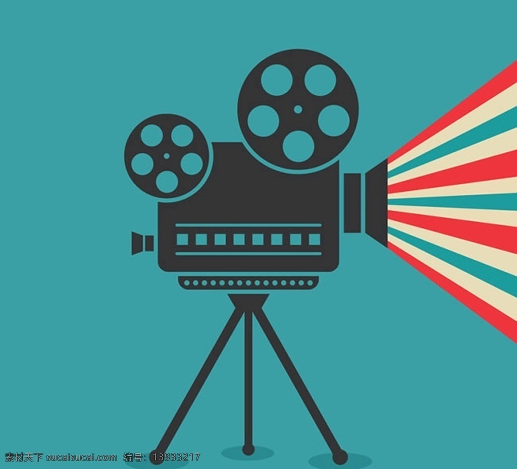 电影放映 图标 黑白 简约 扁平化 好看