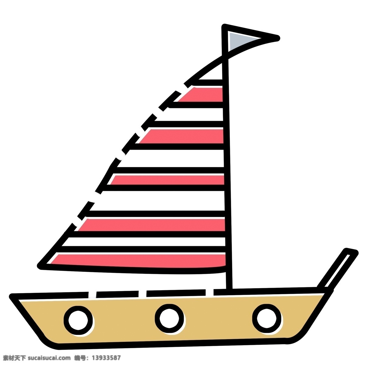 小小 卡通 船 免 抠 图 红色帆船 卡通插画 艺术插画 海上航行 儿童玩具 游乐 小小卡通船 手绘帆船
