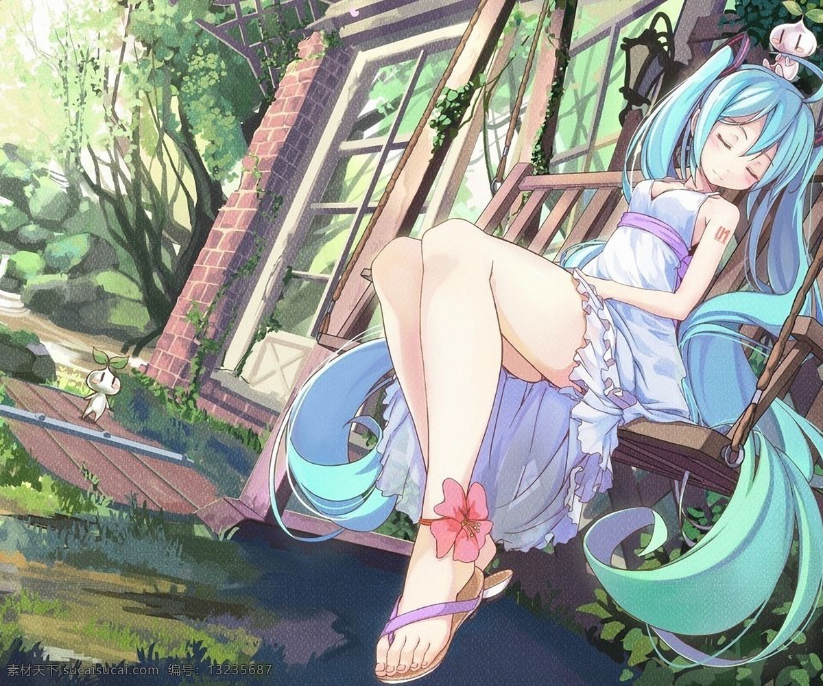 初音未来 美女 手绘美女 数字绘画 手绘 初音 动漫壁纸 动漫人物 动漫动画