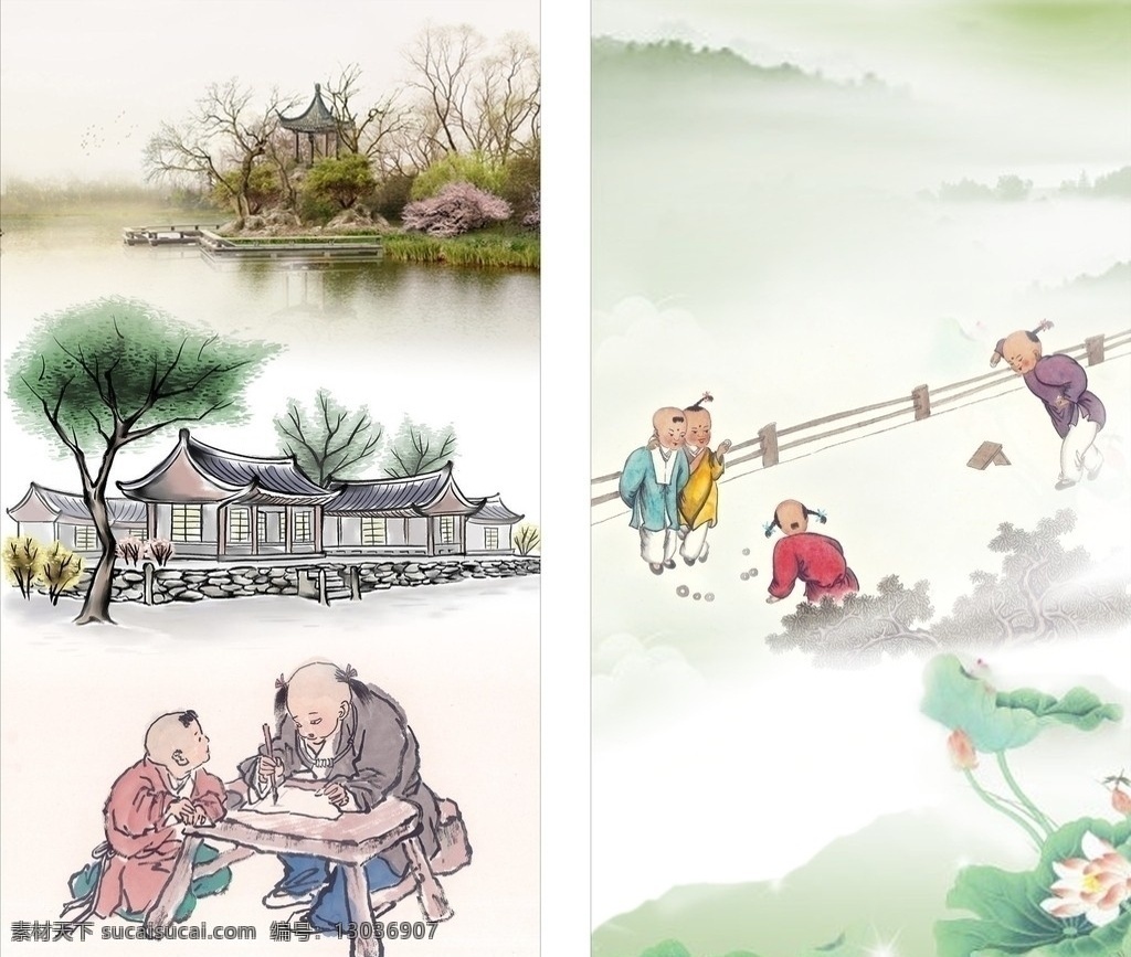 古典画 风景画 黄色风景画 绿色风景画 绿色背景 海报 鹤 山水画 湖水 树林 艺术画 荷花 红花 古典小孩 古代小孩 湾桥 温馨风景画 高山远水 诗词歌赋 小孩玩耍 小孩写字 荷叶 荷塘月色 古代房屋 烂漫背景 清爽背景 围栏 雾 山 水 山水风景 自然景观 矢量