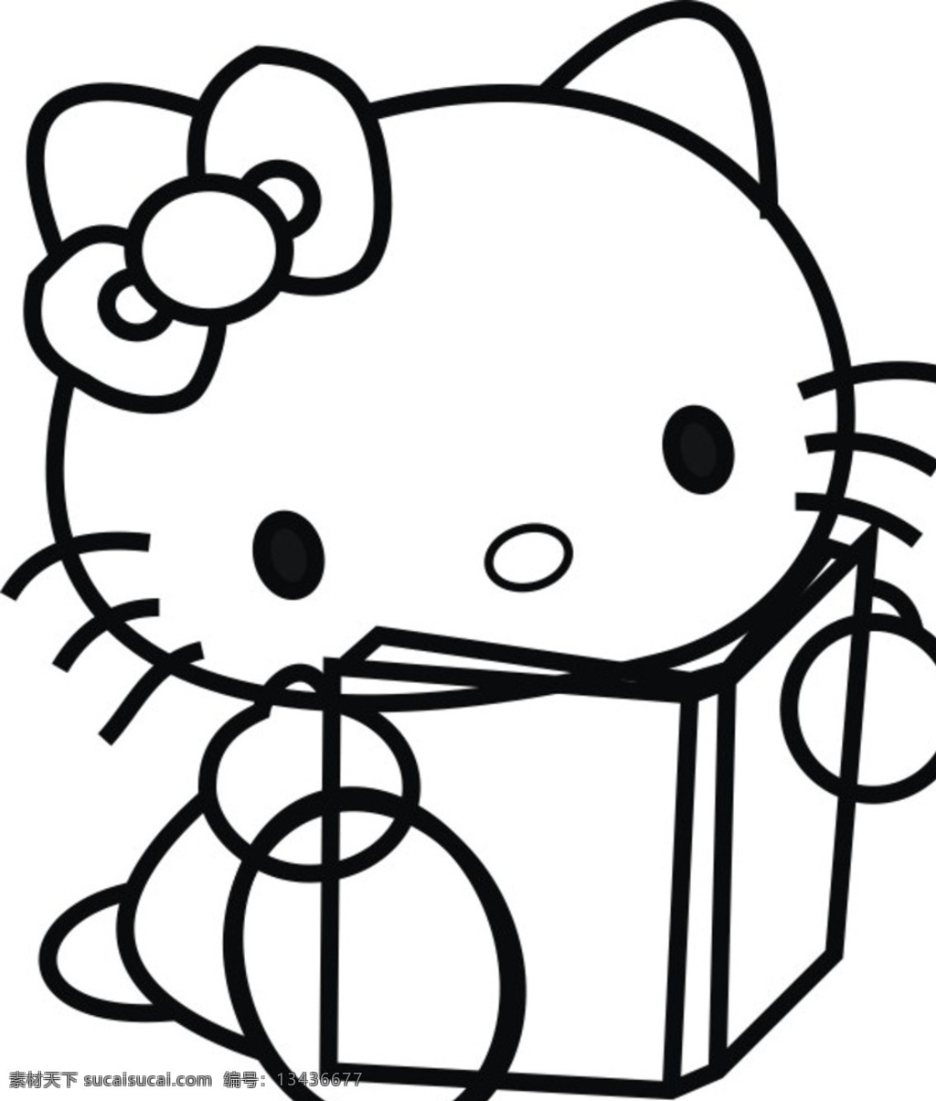 kt猫 猫 小kt 小猫看书 看书的猫