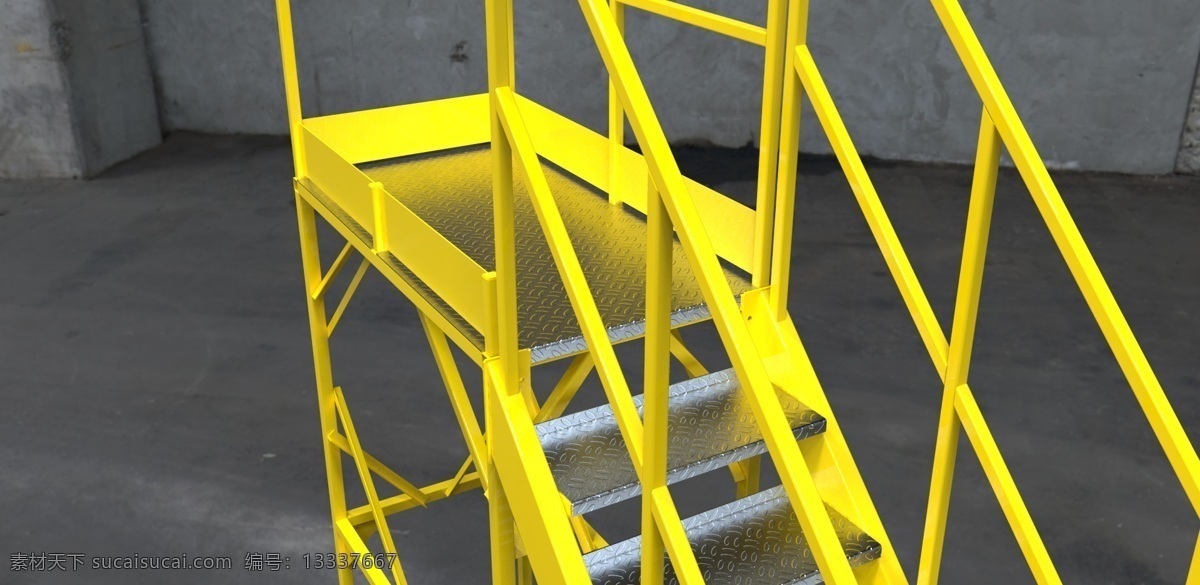 公交车 站台 钢 焊接 3d模型素材 其他3d模型