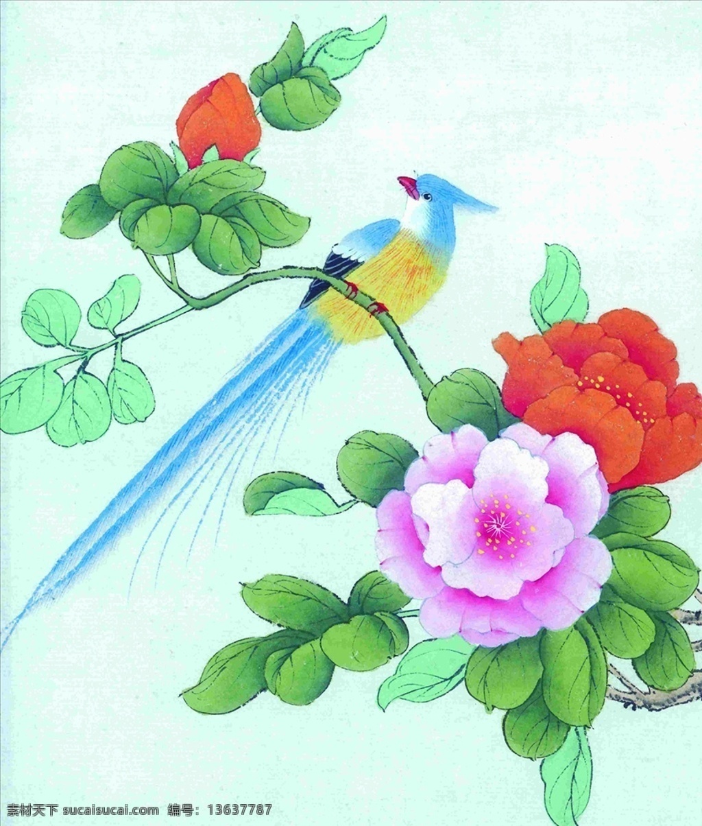 国画花鸟 国画花卉 国画牡丹 国画技法 国画 中国画 传统 绘画 花卉 花鸟国画 文化艺术 绘画书法