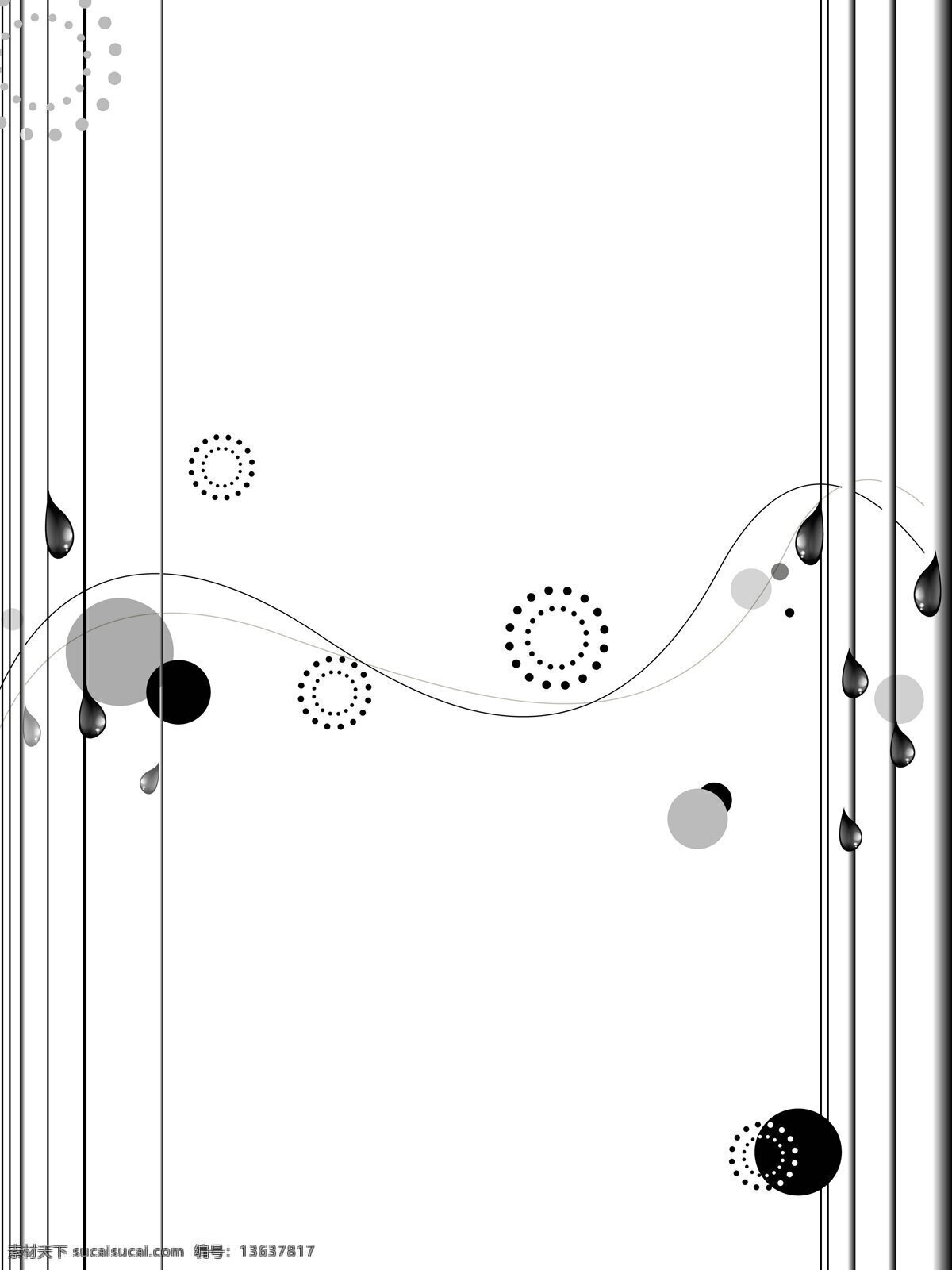 简约 图案 室内 移门 创意 画 移门画 圈圈 点点 效果图