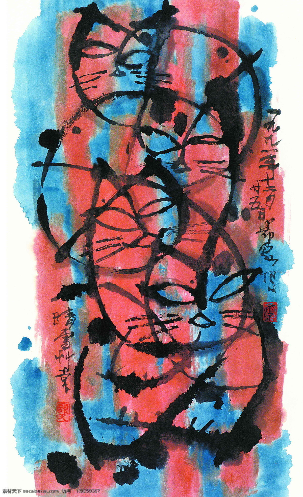 庞 希 泉 线 构成 猫 庞希泉 国画 抽象 写意 水墨 大师 猫咪 装饰画 文化艺术 绘画书法 设计图库 书法作品