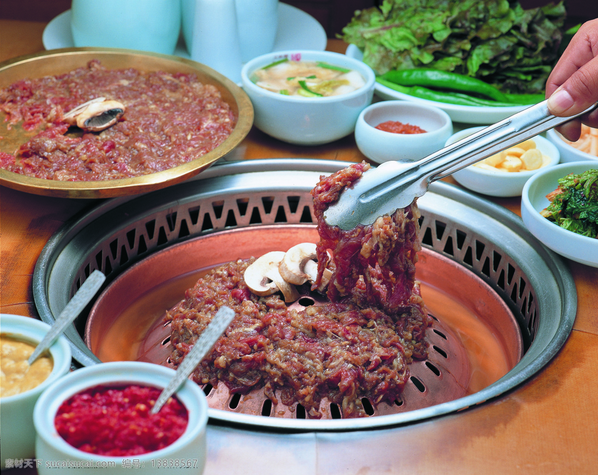 韩国 烧烤 韩式 韩国烧烤 韩式烧烤 食物 餐饮美食 摄影图库