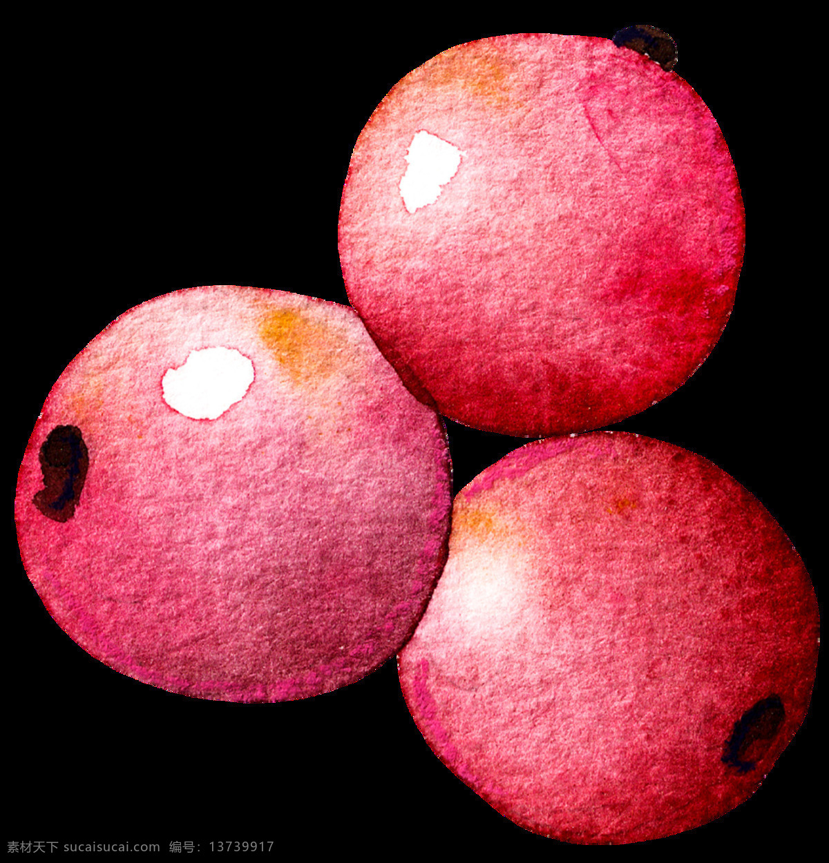 苹果 炸弹 透明 水果 反光 透明素材 免扣素材 装饰图案