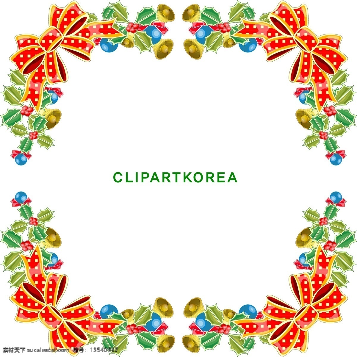 精美 圣诞 花边 系列 矢量 韩国矢量 蝴蝶结 圣诞节花边 圣诞节素材 装饰花边 圣诞节 装饰 图案 铜铃 节日素材