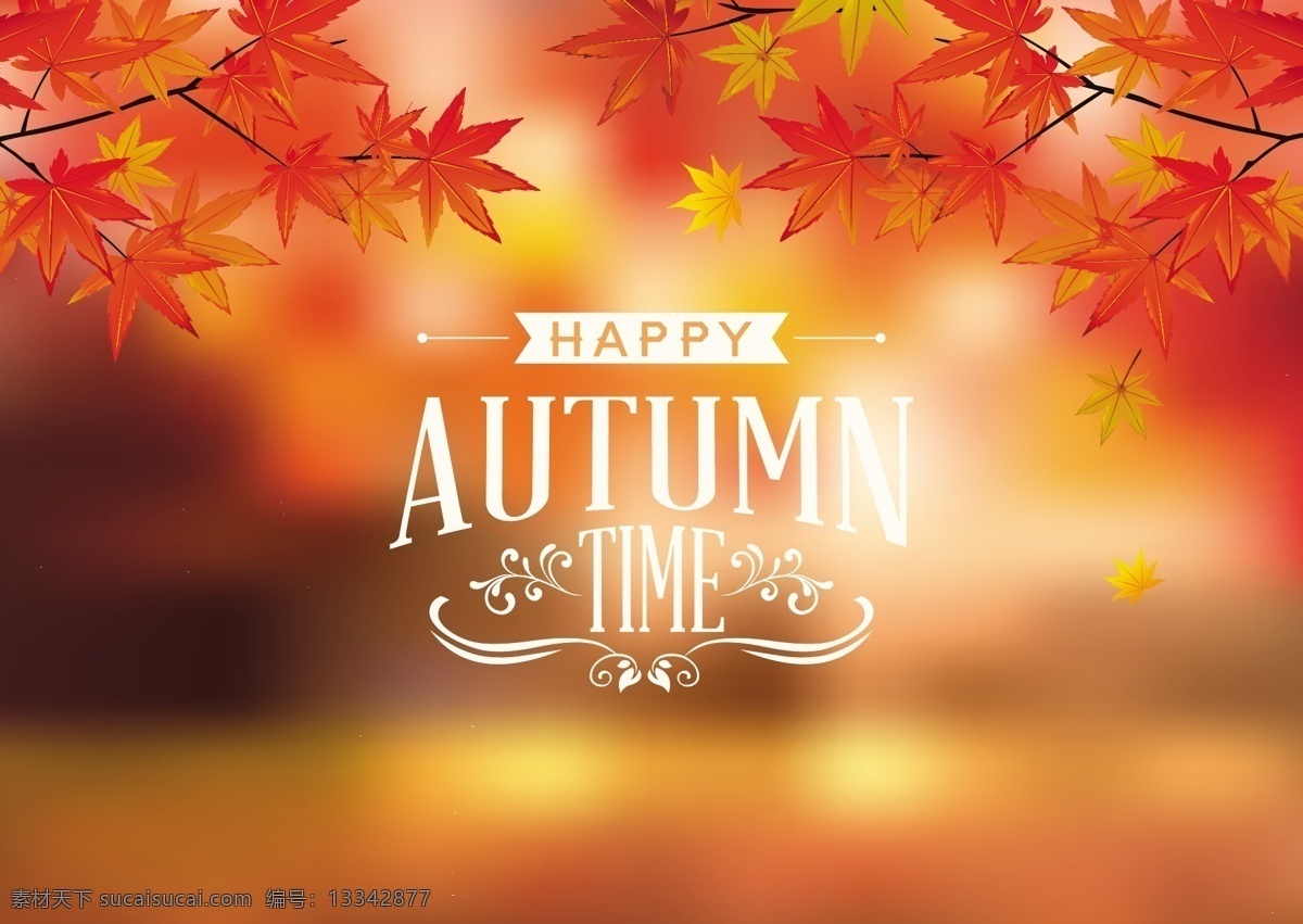 美丽 秋天 树叶 季节 背景 摘要背景壁纸 设计元素 节假日 季节性 自然 模板和模型