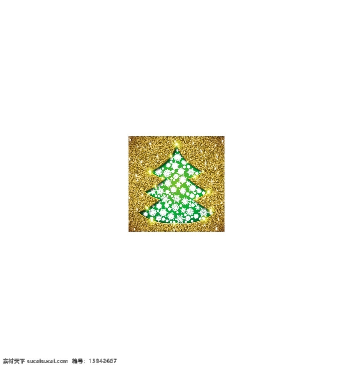 圣诞 吊球 圣诞树 矢量素材 矢量图 设计素材 创意设计 圣诞节 节日素材 金色 彩灯 红色
