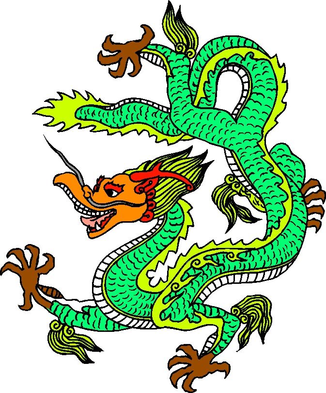 龙纹 矢量 花纹装饰 中华传统 cdr07 设计素材 龙凤图纹 中华图典 矢量图库 白色