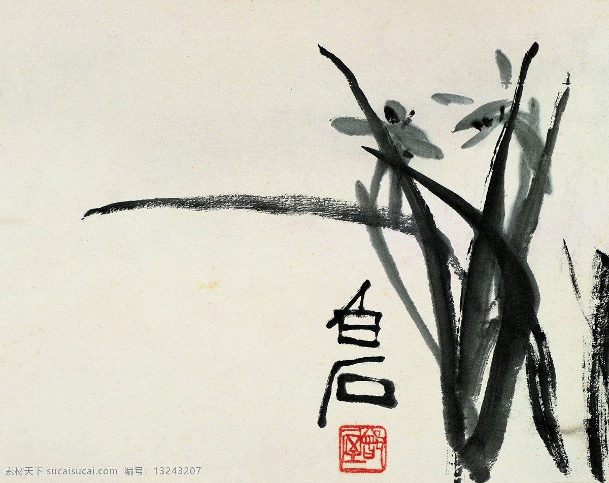 工笔画 国画 国画兰花 花草 花蕊 绘画书法 兰花 齐白石 设计素材 模板下载 齐璜 水墨画 白石老人 写意 书画 文化艺术 印章 装饰素材 雕刻 图案