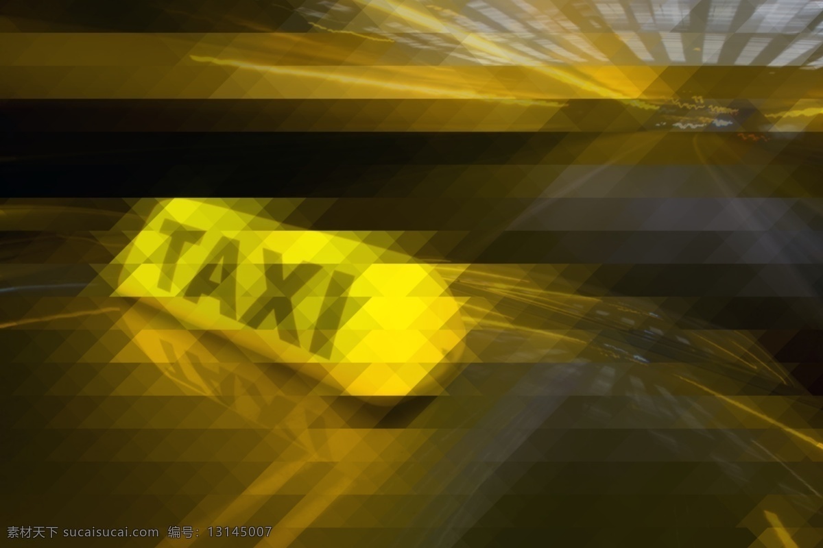 酷炫图 车 马路 黄色 taxi 黑色